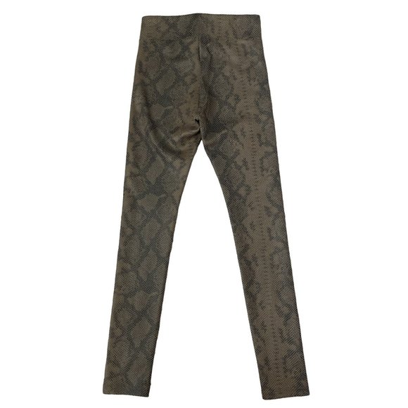 Bagatelle NYC Snake Print Faux Suede Leggings Olive‎ Python XS $98 NWOT - Picture 12 of 12